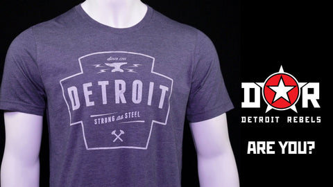 Detroit Strong As Steel T-Shirt by DETROIT★REBELS Brand