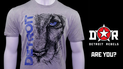 Lion Eye Detroit T-Shirt by DETROIT★REBELS Brand