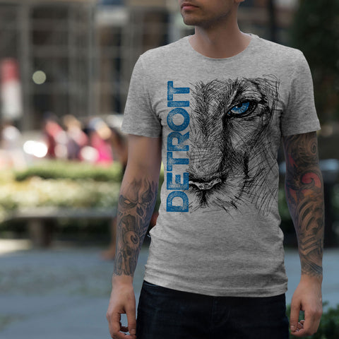 Lion Eye Detroit T-Shirt by DETROIT★REBELS Brand