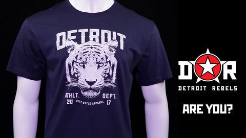 (0051) Detroit Wildlife Tiger T-Shirt, Detroit T-Shirts LLC