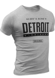 (0071) Detroit GPS Coordinates T-Shirt, Detroit T-Shirts LLC