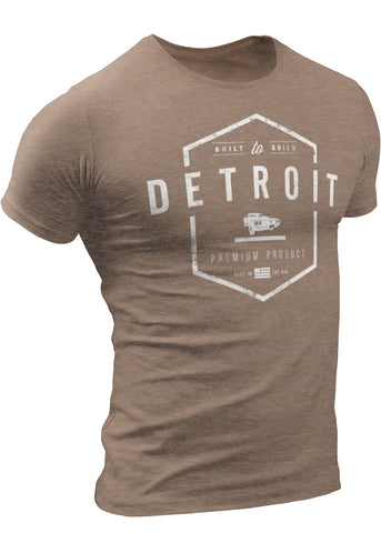 Detroit Built-To-Build Cars T-shirt by DETROIT★REBELS Brand