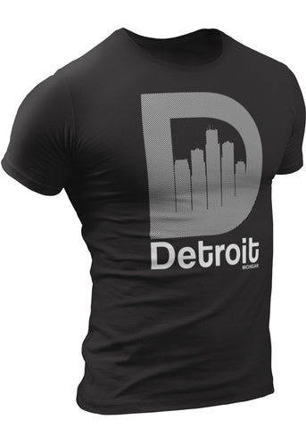 Detroit D-Skyline T-shirt by DETROIT★REBELS Brand