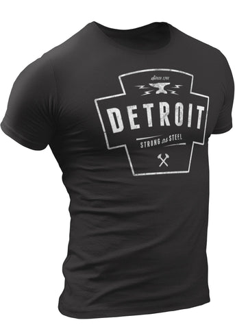 Detroit Strong As Steel T-Shirt by DETROIT★REBELS Brand