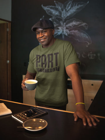 (0072) PART OF DETROIT T-Shirt by Detroit Rebels Brand