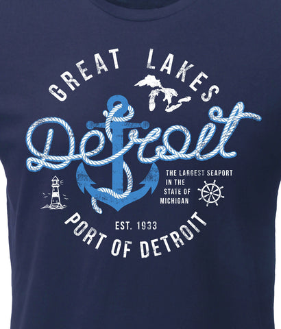 (0094) Port of Detroit T-Shirt by Detroit Rebels