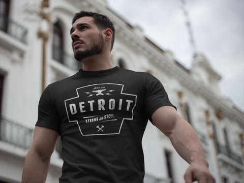 Detroit Strong As Steel T-Shirt by DETROIT★REBELS Brand