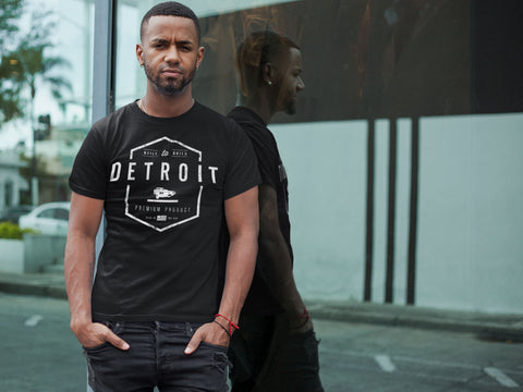 Detroit Built-To-Build Cars T-shirt by DETROIT★REBELS Brand