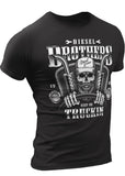 (01) Truck Driver, Trucker or Diesel Mechanic Gift T-Shirt | Funny black shirt mens