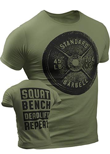 Squat Bench Deadlift  T-Shirt for Men Crossfit Workout Weightlifting Funny Gym Tshirt