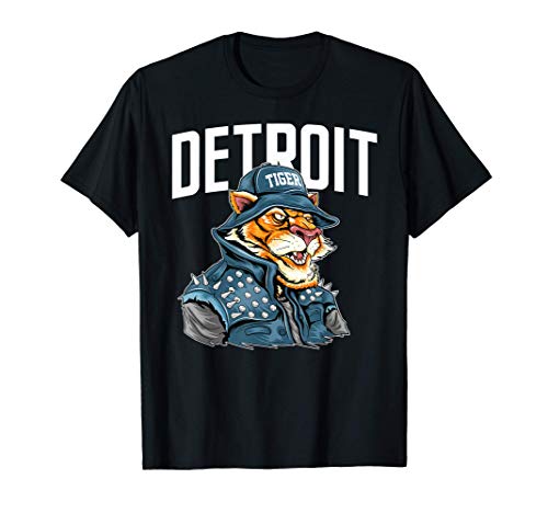 Detroit Tiger Apparel for Men Women, Detroit Rock City Tiger T-Shirt