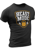 Beast Mode T-Shirt for Men Crossfit Workout Weightlifting Funny Gym Tshirt