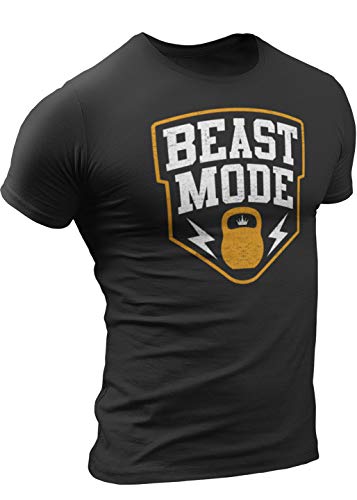 Beast Mode T-Shirt for Men Crossfit Workout Weightlifting Funny Gym Tshirt