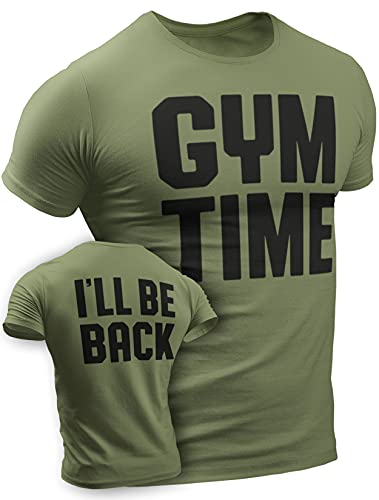 Happy Hour Gym Time I'll Be Back Workout Shirt for Men Funny Gym Sayin –  DETROIT☆REBELS® Detroit Apparel and T-Shirts