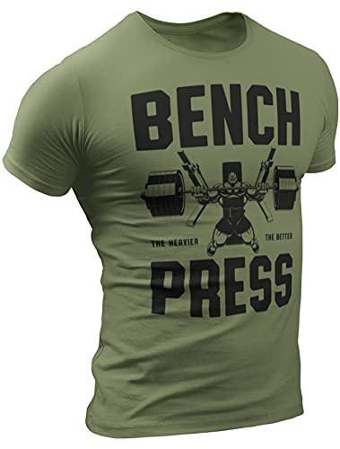 D R DETROIT REBELS Bench Press Workout Shirt for Men Funny Gym Motivational Sayings T-Shirt