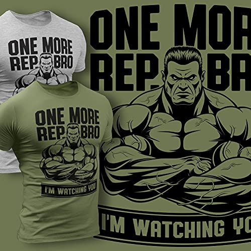 One More Rep Watching You Workout Shirt Funny Gym Motivational Sayings – DETROIT☆REBELS® Detroit Apparel T-Shirts