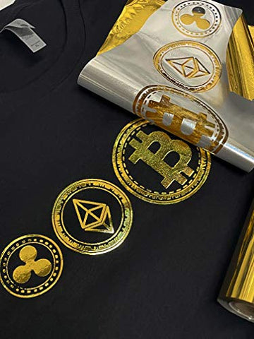 Golden Bitcoin T-Shirt for Crypto Currency Miners and Original Collectors Bitcoin Coin (Ripple Ethereum Bitcoin CardanoLitecoin, Small)