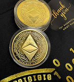 Golden Bitcoin T-Shirt for Crypto Currency Miners and Original Collectors Bitcoin Coin (Ethereum, Small)
