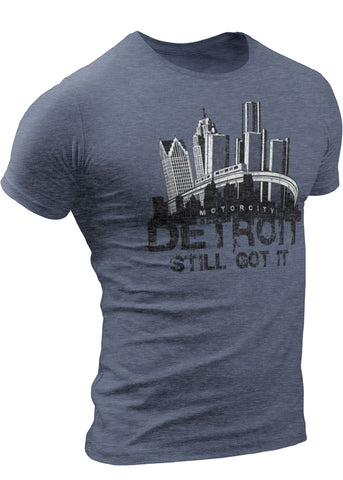 (0014) Detroit Skyline People Mover T-shirt, Detroit T-Shirts LLC