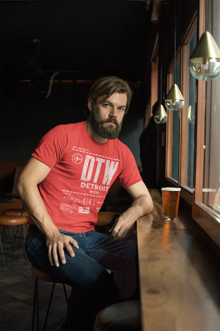 (0003) DTW - Final Destination - Detroit Airport T-Shirt by DETROIT★REBELS Brand