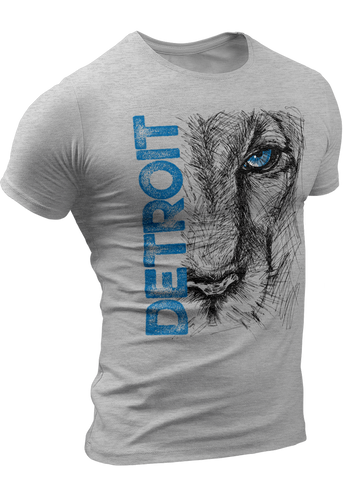 Lion Eye Detroit T-Shirt by DETROIT★REBELS Brand