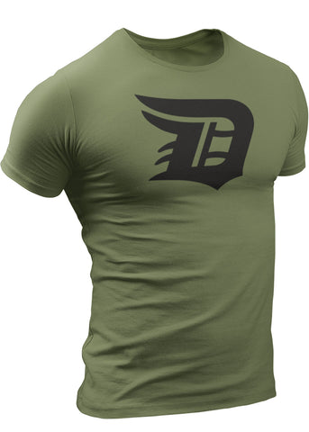 (0105) Detroit D-Logo T-shirt, Detroit Rebels Brand