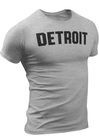 (0106) Detroit Black-On-Black Logo T-shirt, Detroit Rebels Brand