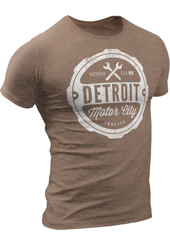 (0001) Detroit Motor City Forever T-Shirt Mens by DETROIT★REBELS Brand