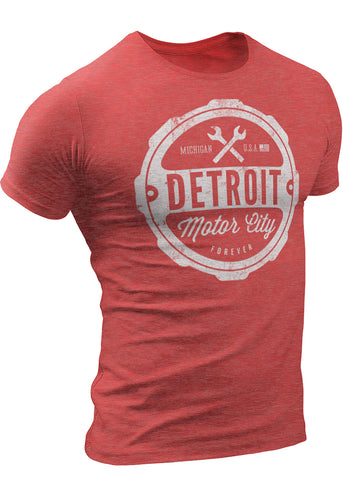 (0001) Detroit Motor City Forever T-Shirt Mens by DETROIT★REBELS Brand