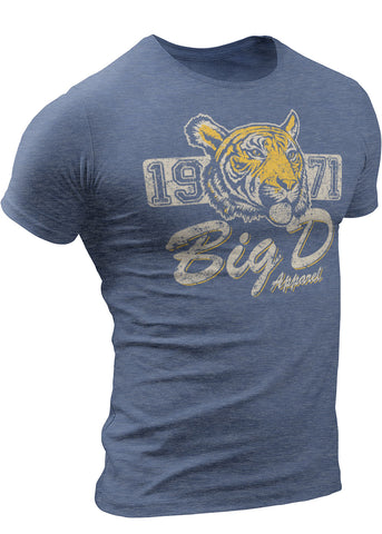 Detroit Tiger T-Shirt 1971 Big D Apparel by DETROIT★REBELS Brand