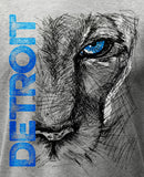 (0048) Lion Eye Detroit T-Shirt, Detroit T-Shirts LLC - Detroit T-Shirts | Detroit Apparel | Detroit Clothing