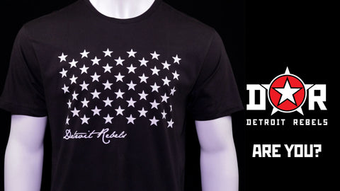 (0078) Detroit Rebels Stars, Detroit T-Shirts LLC
