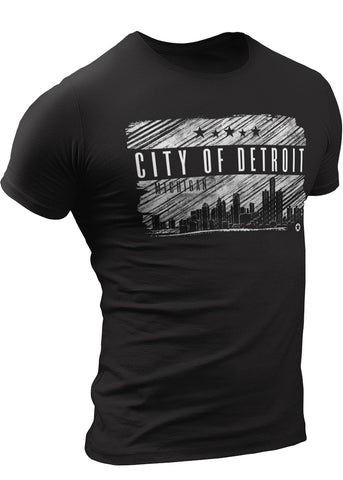(0080) CITY OF DETROIT T-shirt, Detroit T-Shirts LLC
