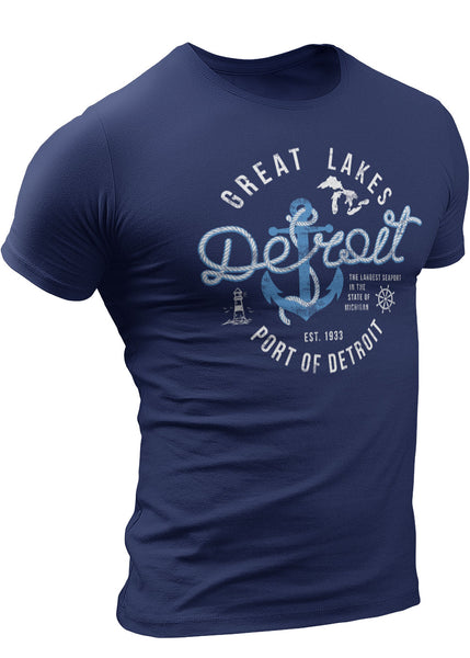 (0094) Port of Detroit T-Shirt by Detroit Rebels