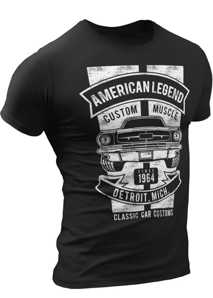 (0087) Ford Mustang Fan T-Shirt, Detroit T-Shirts by DETROIT REBELS