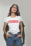 (0084) Detroit Red Box T-Shirt by Detroit Rebels Brand