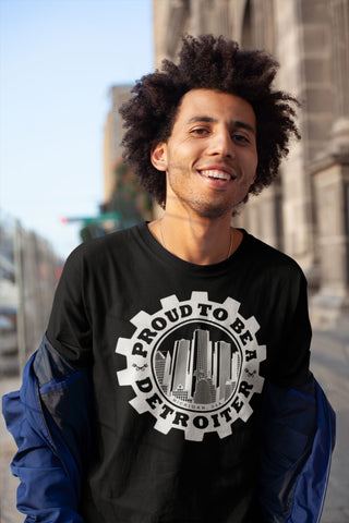 Proud To Be A Detroiter T-Shirt by DETROIT★REBELS Brand