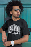 (0021) Detroit Motor City Skyline T-Shirt, Detroit T-Shirts LLC