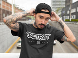 (0112) Detroit Strong Graffiti T Shirt by Detroit Rebels Black