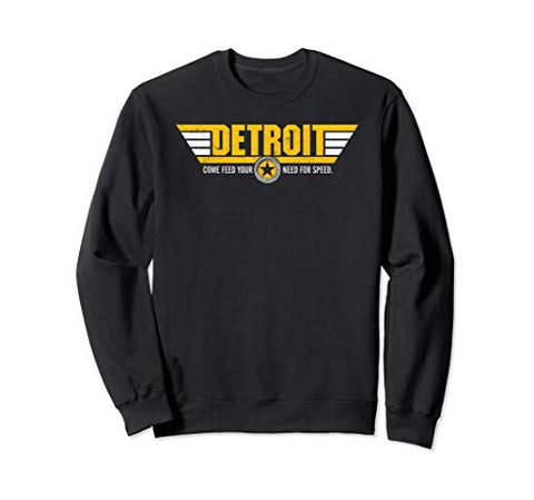 Top Speed Long Sleeve Sweatshirt Mens Black Vintage