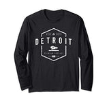 Detroit Built To Build Cars vintage novelty graphic mens Long Sleeve T-Shirt