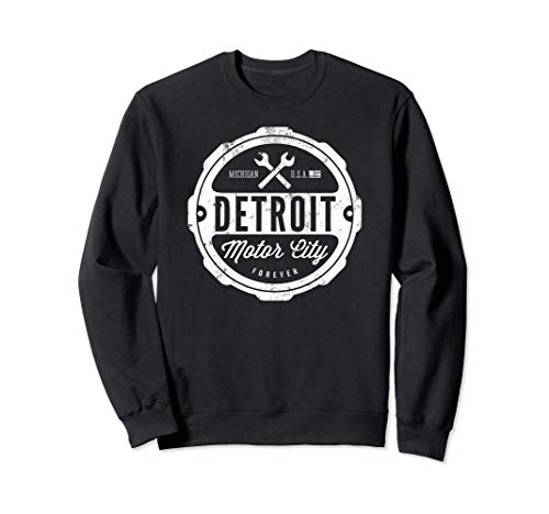 Detroit Motor City Forever gift for men. Vintage novelty Sweatshirt
