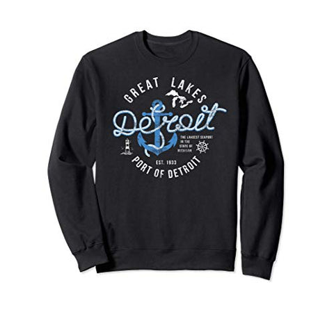 Detroit Port Vintage Detroit City style gift for men women Sweatshirt
