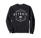 Detroit Built To Build Cars vintage novelty graphic mens Sweatshirt