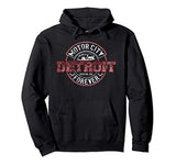 Detroit Motor City Forever vintage apparel for men women Pullover Hoodie