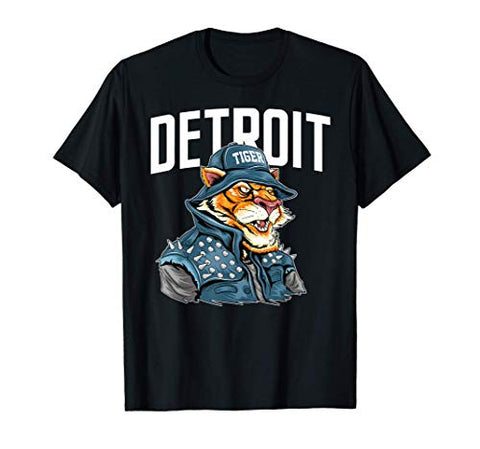 Detroit Tiger Apparel for men women, Detroit Rock City Tiger T-Shirt