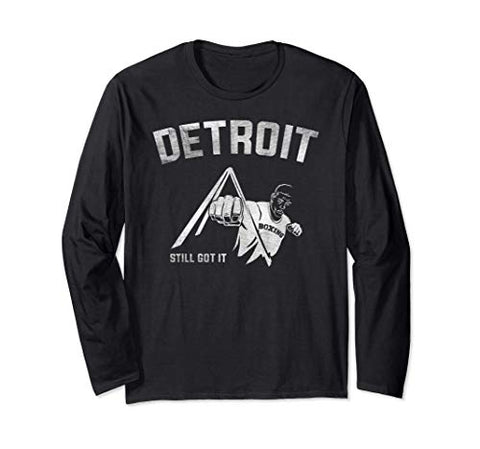 Detroit Fist of Detroit Boxing gift apparel for men women Long Sleeve T-Shirt