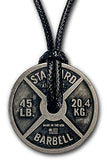 Workout Necklace For Men – Weight Plate Necklace – Dumbbell Necklace for Savages and Rough Guys – Awesome Gym Plate Necklace