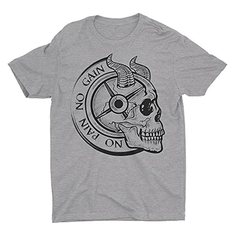 No Pain No Gain Workout Shirt for Men Funny Gym Motivational Sayings T-Shirt