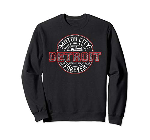 Detroit Motor City Forever Sweatshirt Black